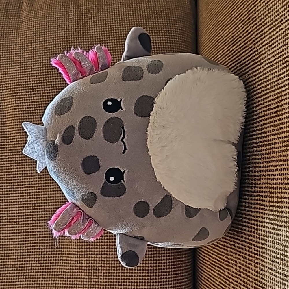 Squishmallow Avana Axolotl Gray Spotted 8" Plush Stuffed Animal